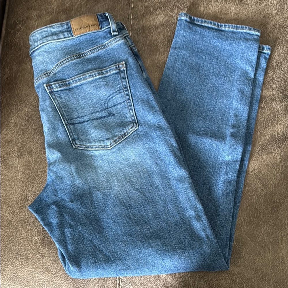 American Eagle Outfitters Blue Straight Jeans Classic Style